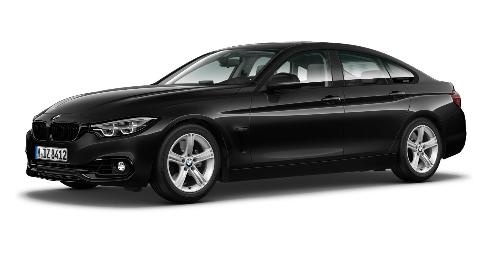 BMW BMW 4er in Schwarz von vorne BMW BMW 4er in Schwarz von vorne