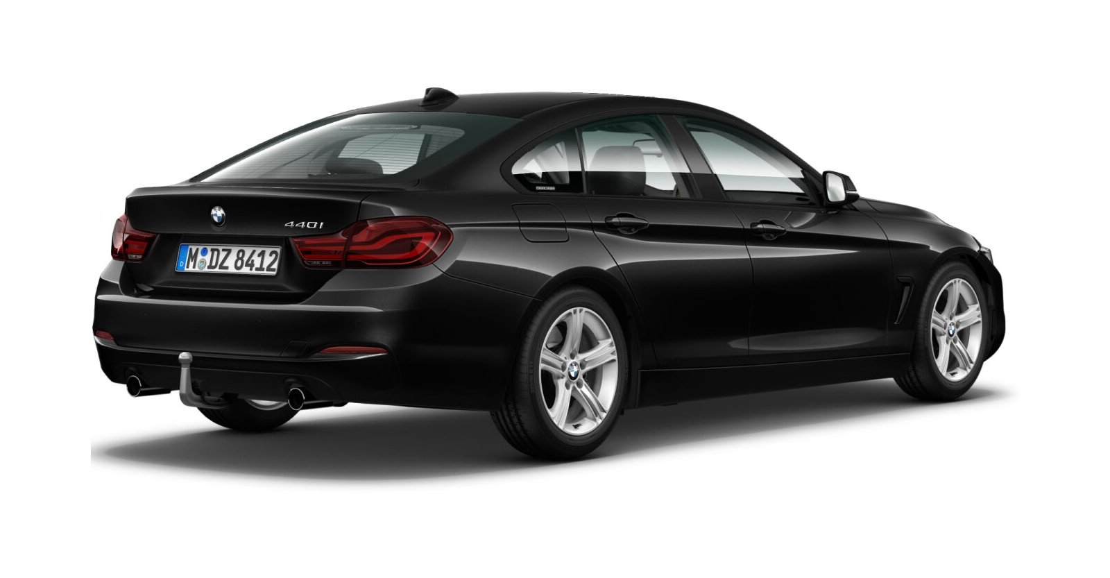 BMW BMW 4er in Schwarz von hinten BMW BMW 4er in Schwarz von hinten