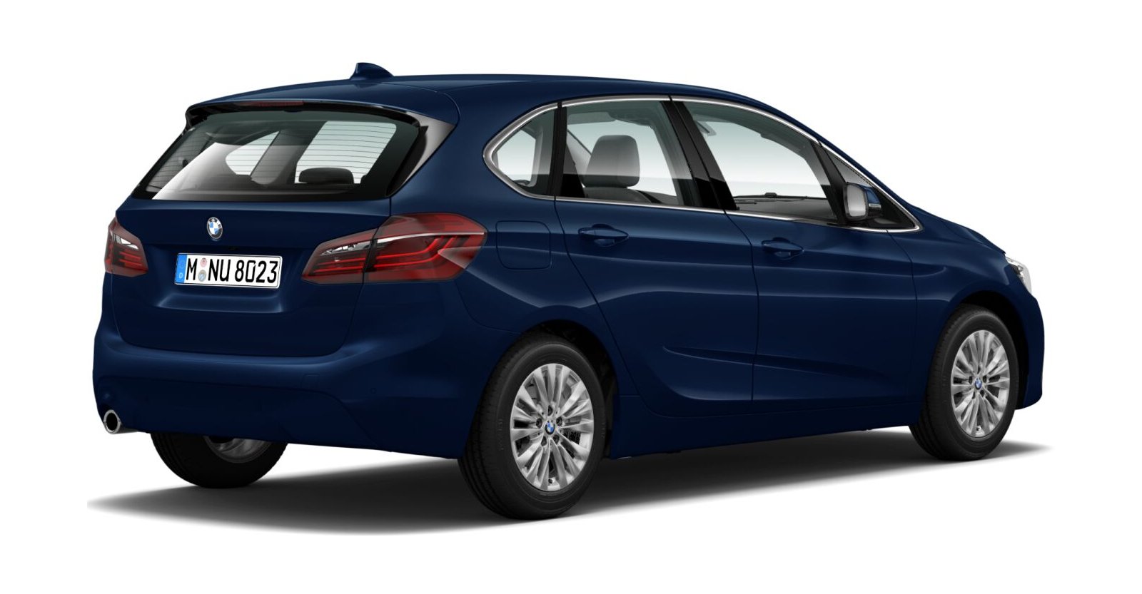 BMW BMW 2er in Blau von hinten