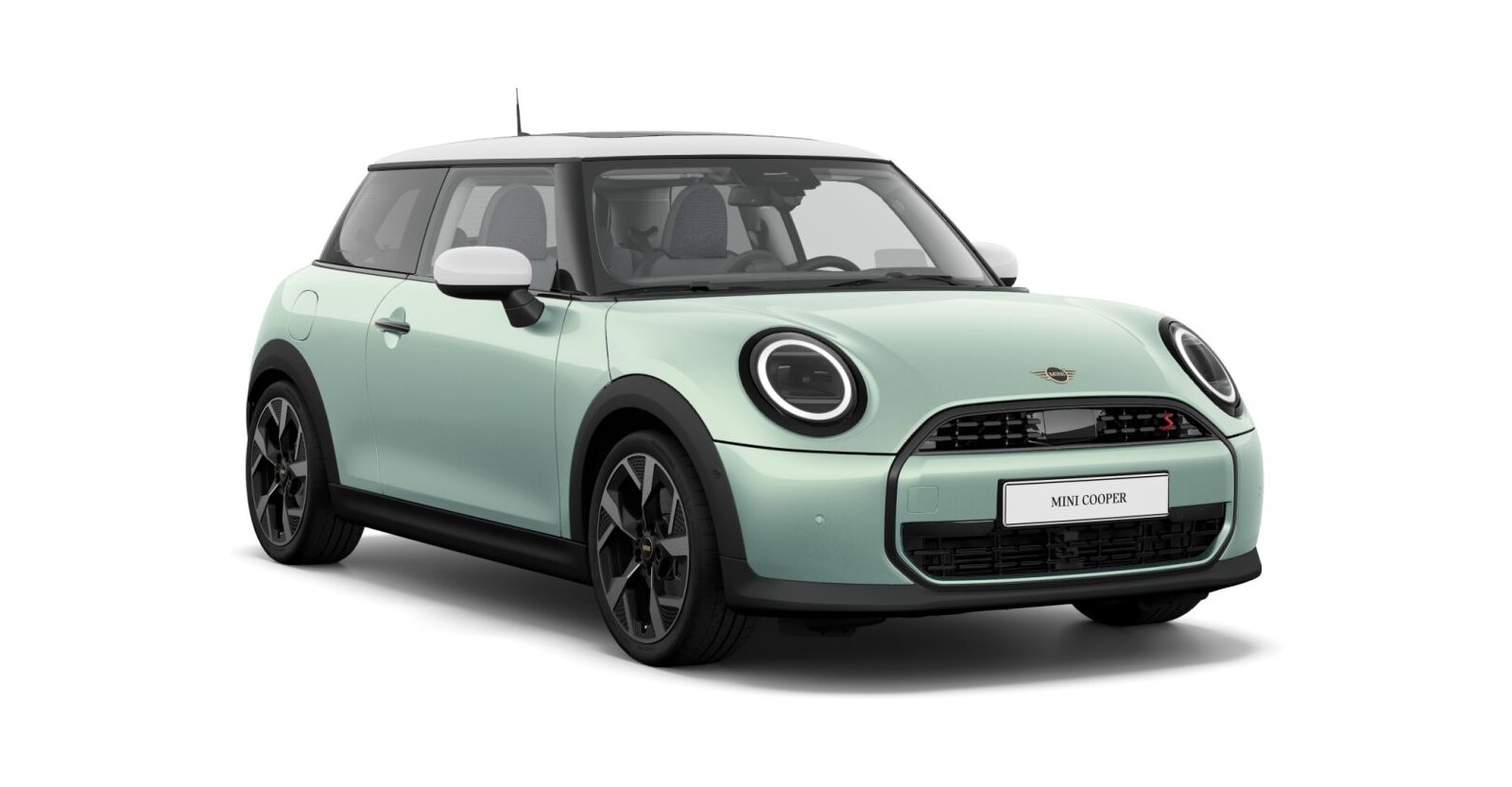 MINI MINI 3-Türer in Grün von vorne MINI MINI 3-Türer in Grün von vorne