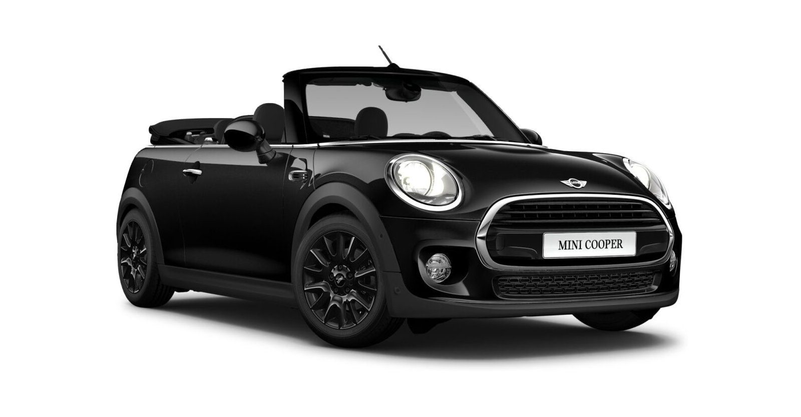 MINI MINI Cabrio in Schwarz von vorne