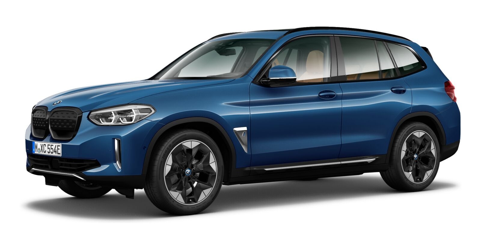 BMW BMW I in Blau von vorne BMW BMW I in Blau von vorne