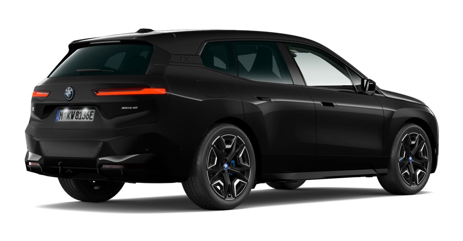 BMW BMW I in Schwarz von hinten BMW BMW I in Schwarz von hinten