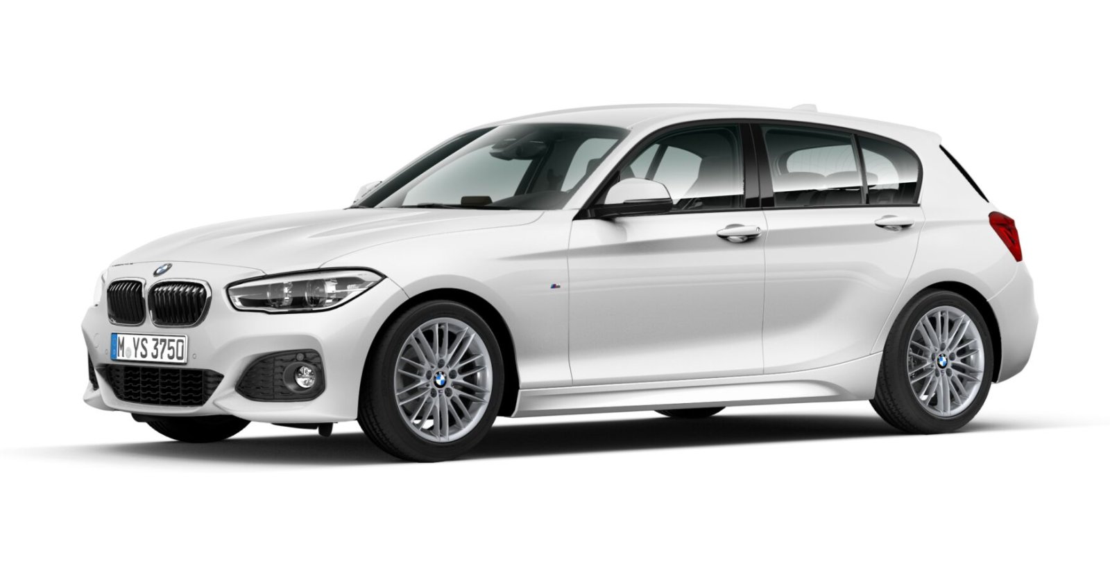BMW 118i in Weiß von vorne BMW 118i in Weiß von vorne