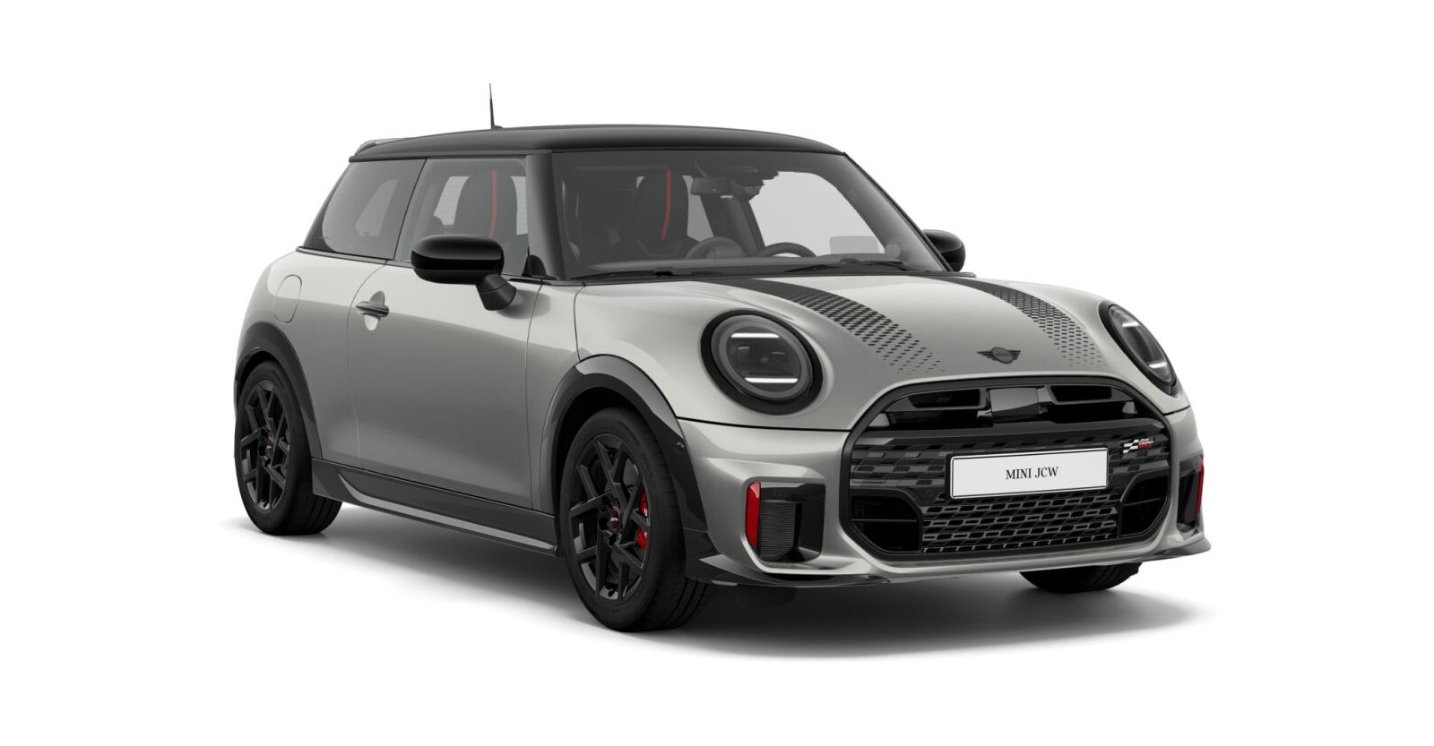 MINI John Cooper Works in Silber von vorne