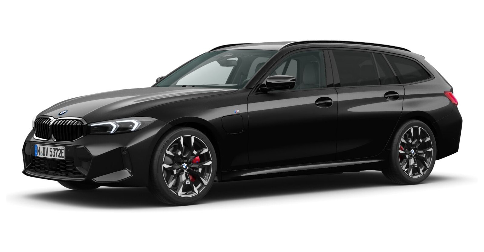 BMW BMW 3er in Schwarz von vorne