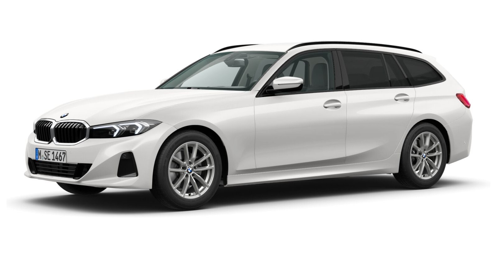 BMW BMW 3er in Weiß von vorne BMW BMW 3er in Weiß von vorne