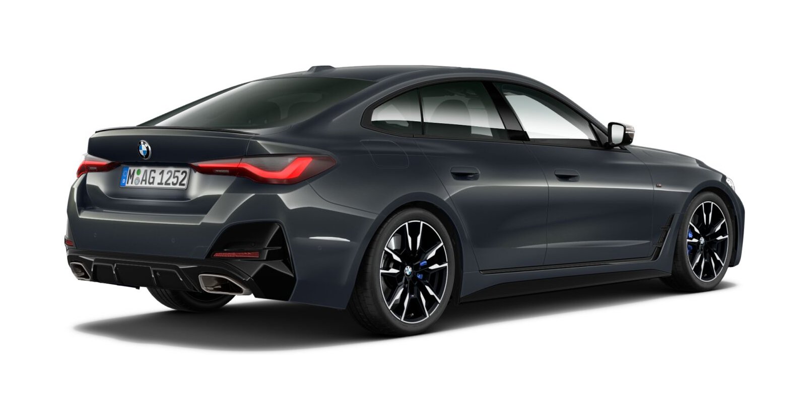 BMW BMW 4er in Grau von hinten BMW BMW 4er in Grau von hinten