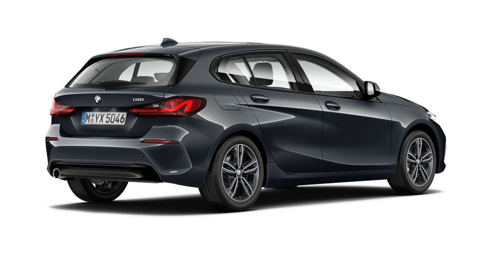 BMW BMW 1er in Grau von hinten BMW BMW 1er in Grau von hinten