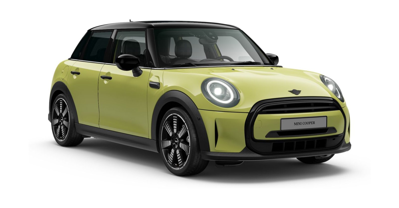 MINI MINI 5-Türer in Gelb von vorne