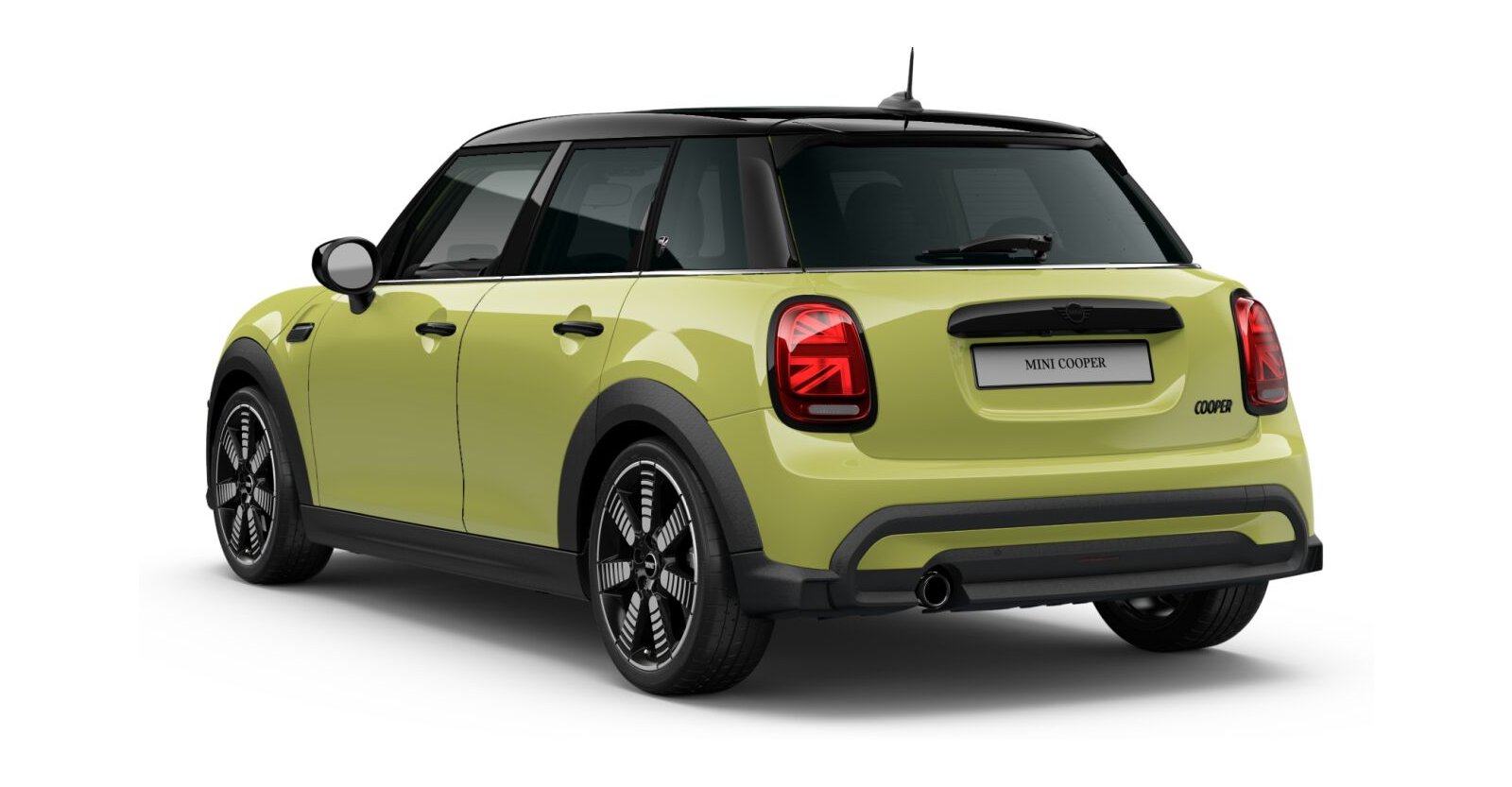 MINI MINI 5-Türer in Gelb von hinten