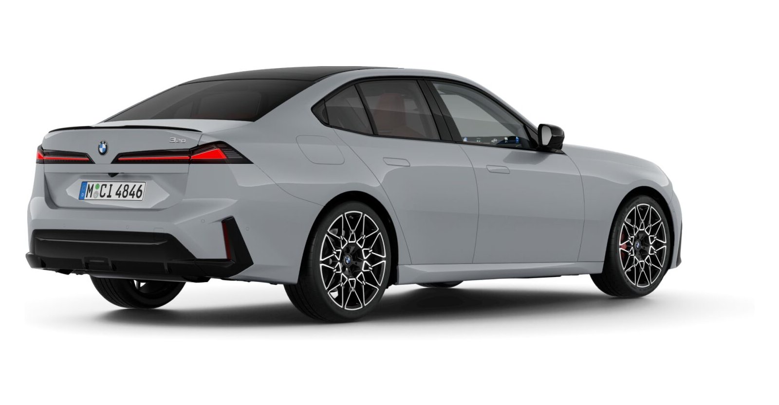 BMW BMW 3er in Grau von hinten
