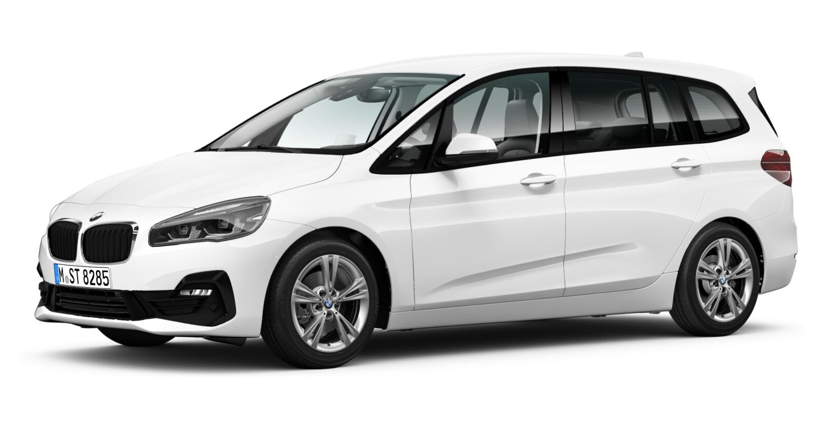 BMW 218d Gran Tourer in Weiß von vorne BMW 218d Gran Tourer in Weiß von vorne