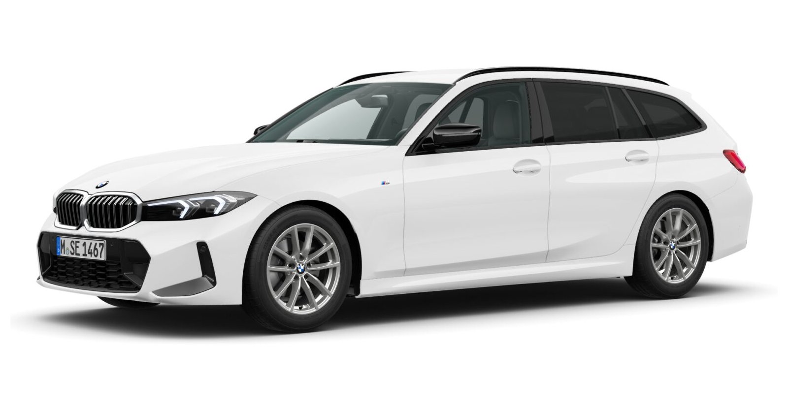 BMW BMW 3er in Weiß von vorne BMW BMW 3er in Weiß von vorne