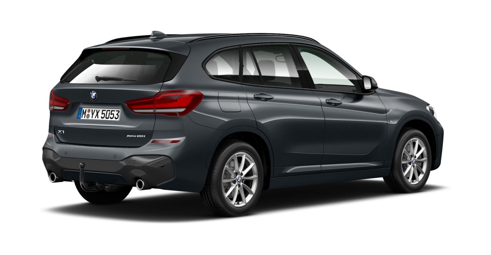 BMW BMW X in Grau von hinten
