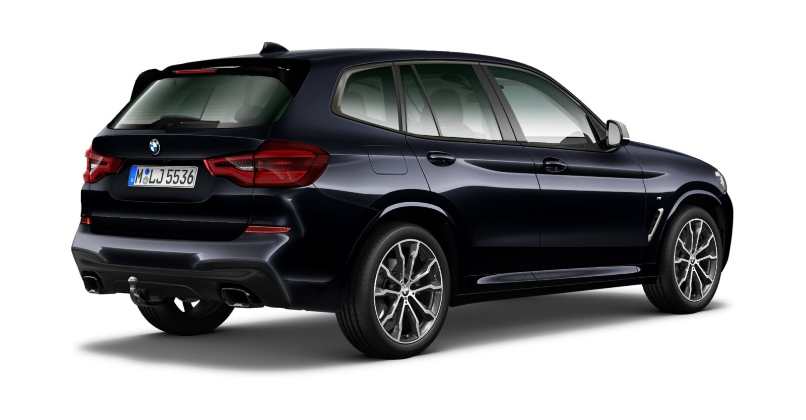 BMW BMW X in Schwarz von hinten BMW BMW X in Schwarz von hinten
