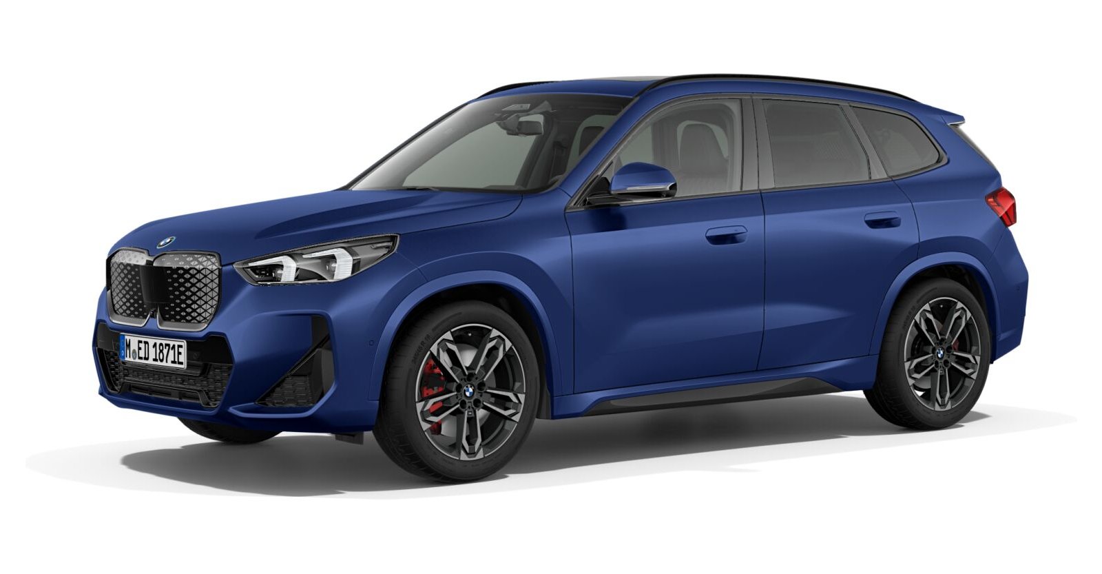 BMW BMW I in Blau von vorne