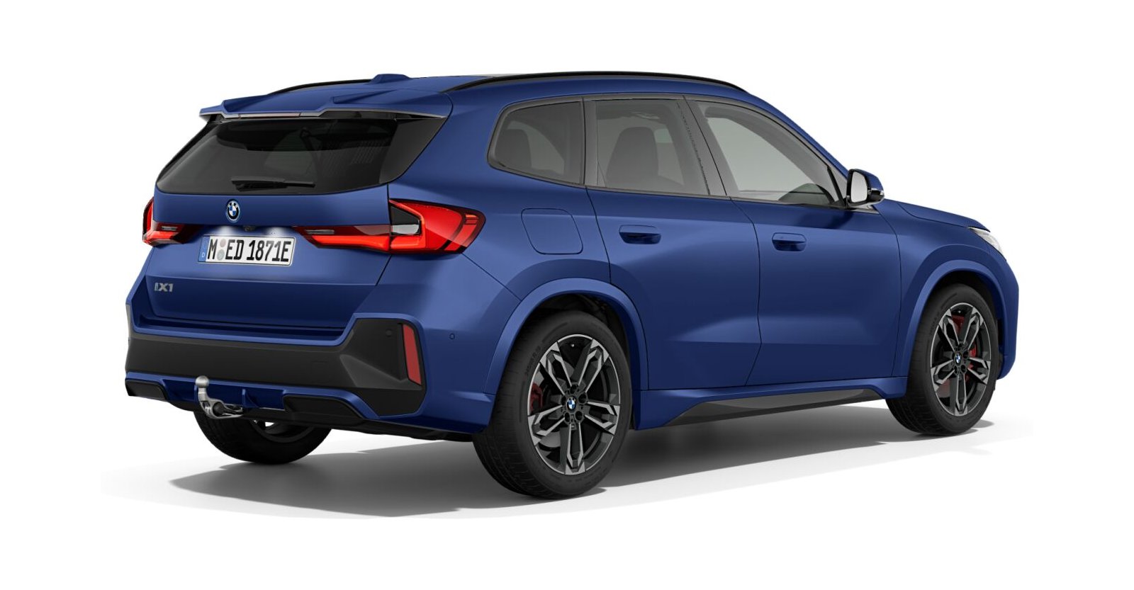 BMW BMW I in Blau von hinten