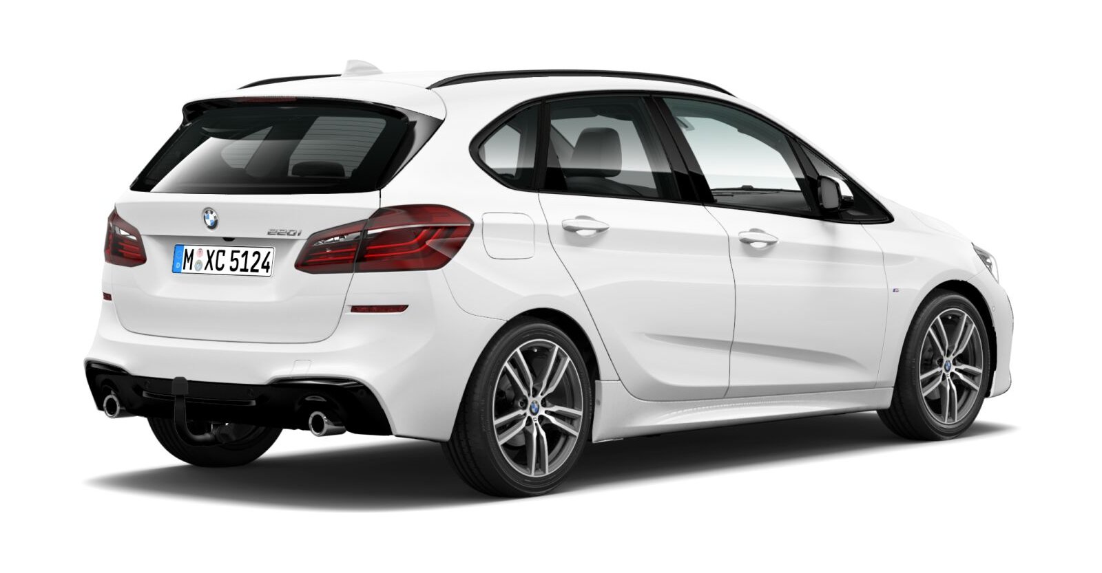 BMW BMW 2er in Weiß von hinten