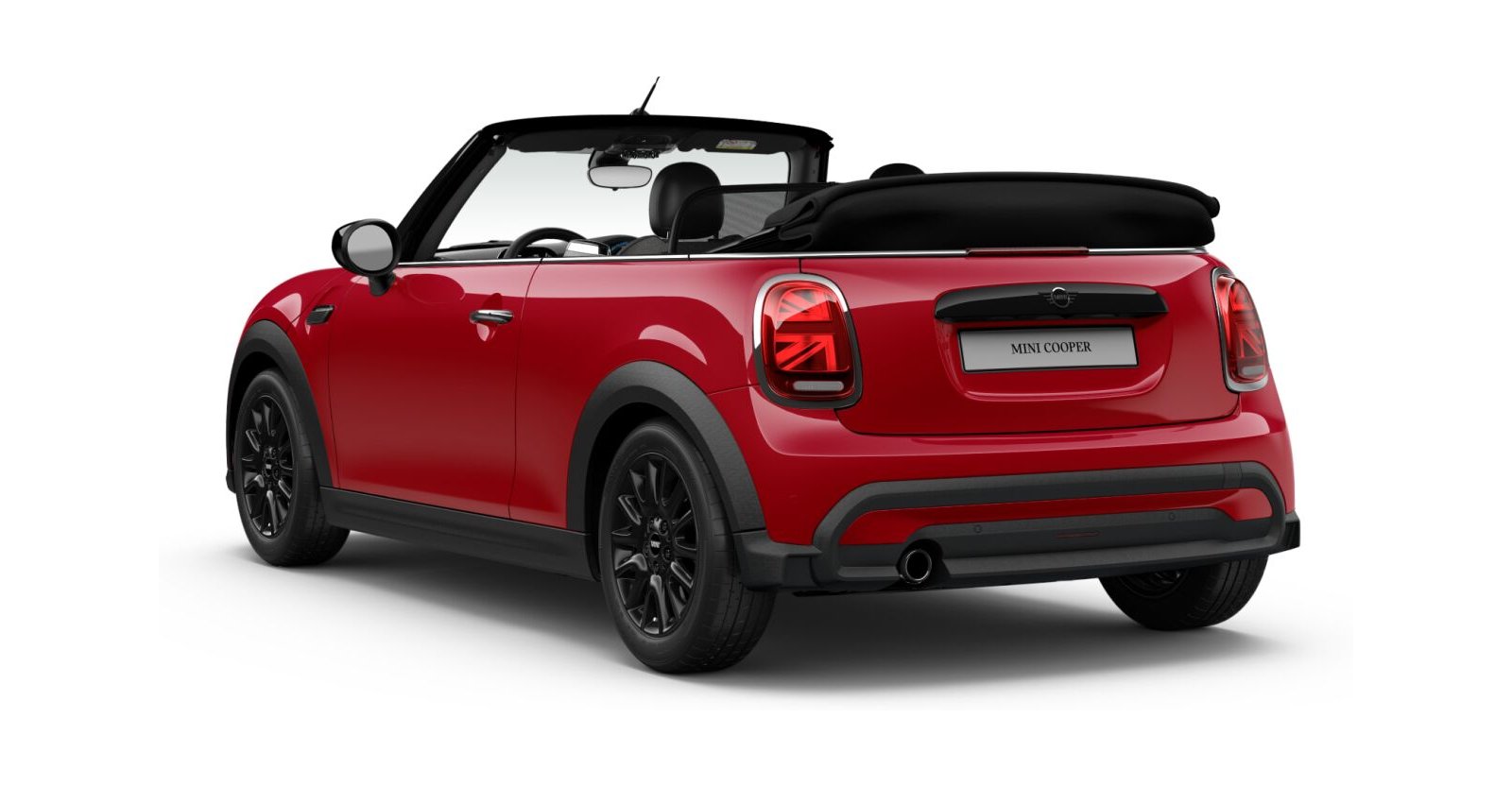 MINI MINI Cabrio in Rot von hinten