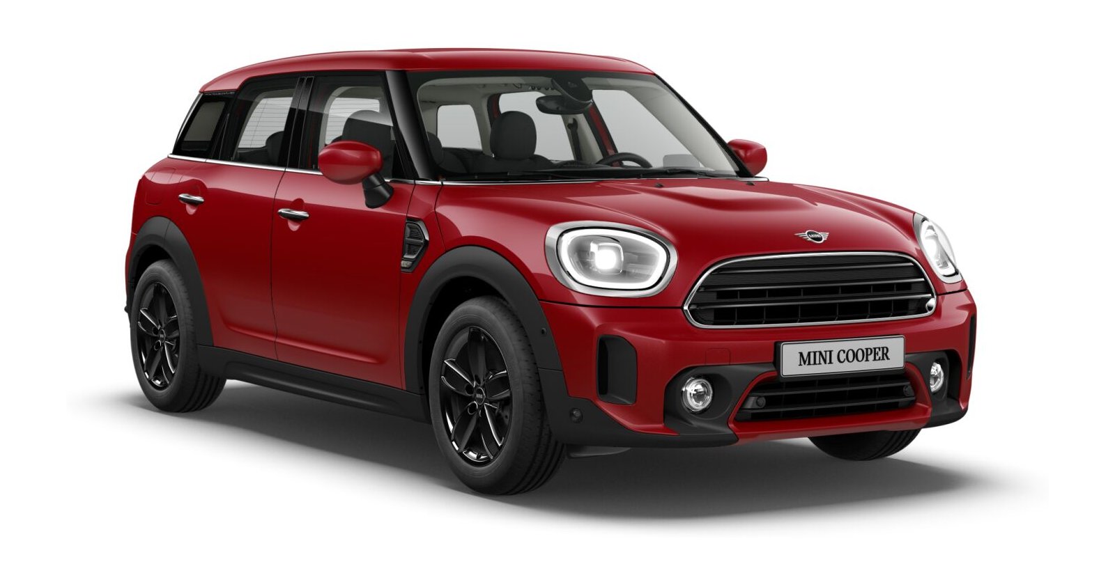 MINI Cooper Countryman in Rot von vorne