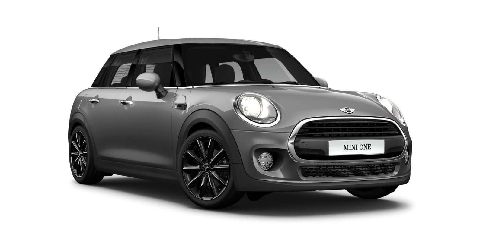 MINI One 5-Türer in Grau von vorne MINI One 5-Türer in Grau von vorne