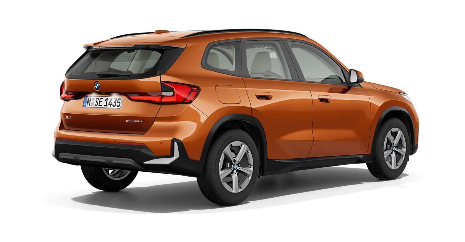 BMW BMW X in Orange von hinten BMW BMW X in Orange von hinten