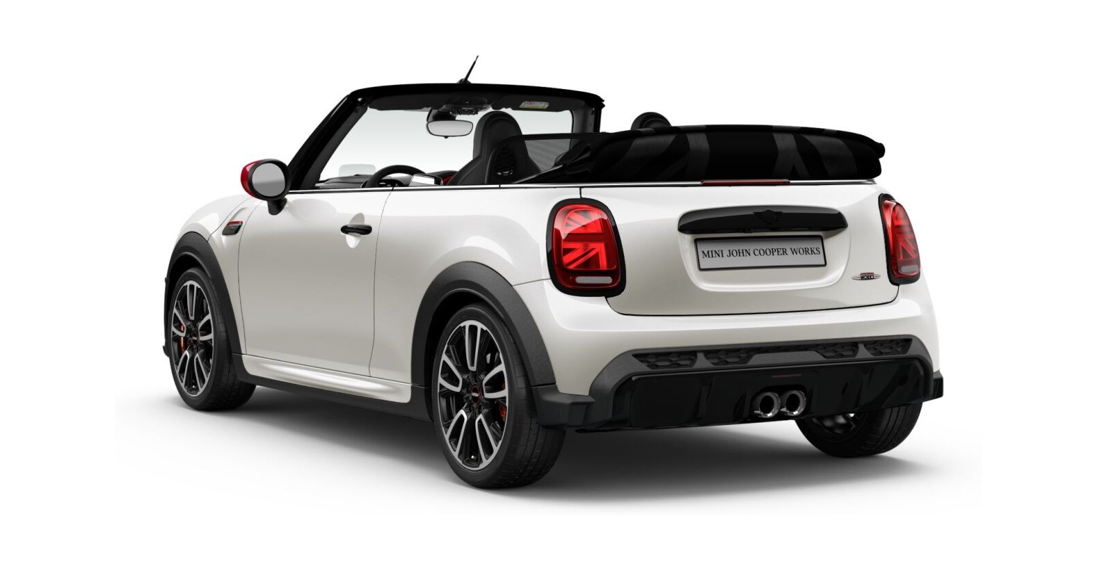 MINI MINI Cabrio in Weiß von hinten MINI MINI Cabrio in Weiß von hinten