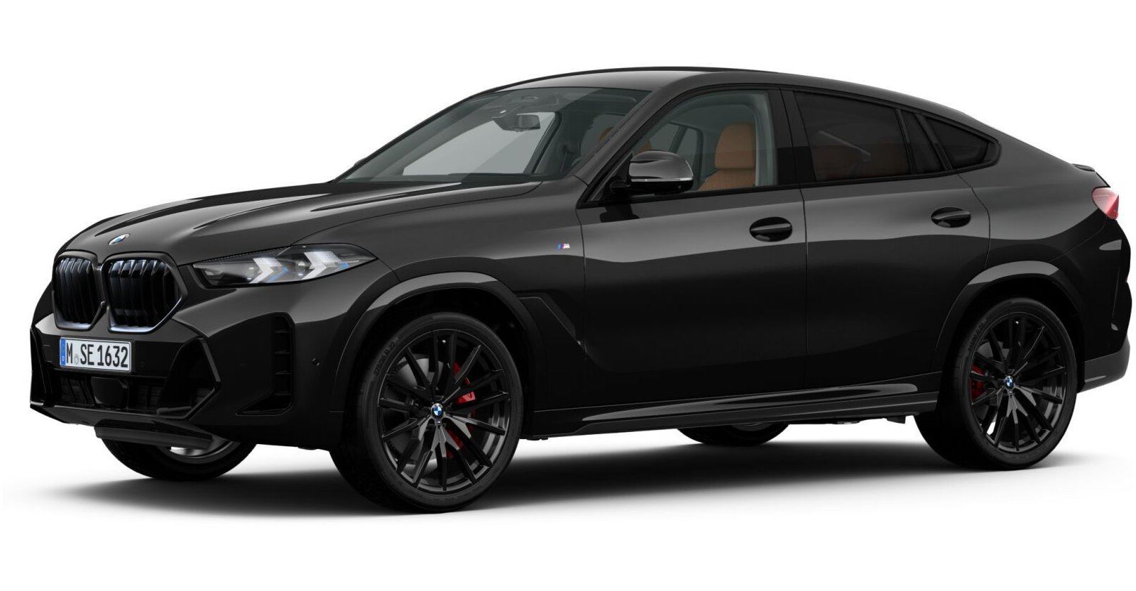 BMW X6 xDrive30d M Sport in Schwarz von vorne