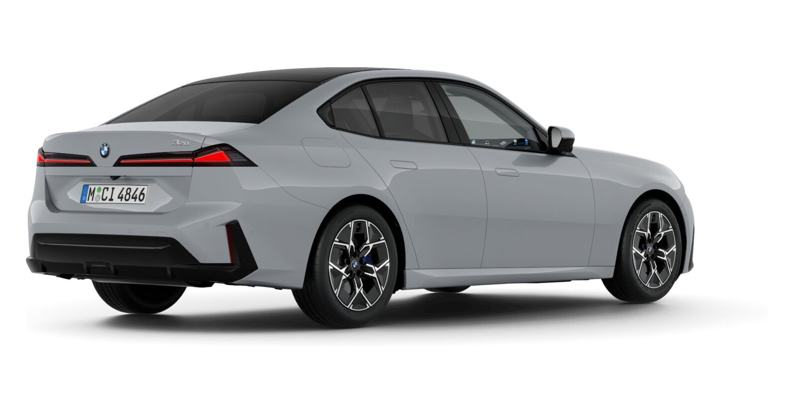 BMW BMW 3er in Grau von hinten