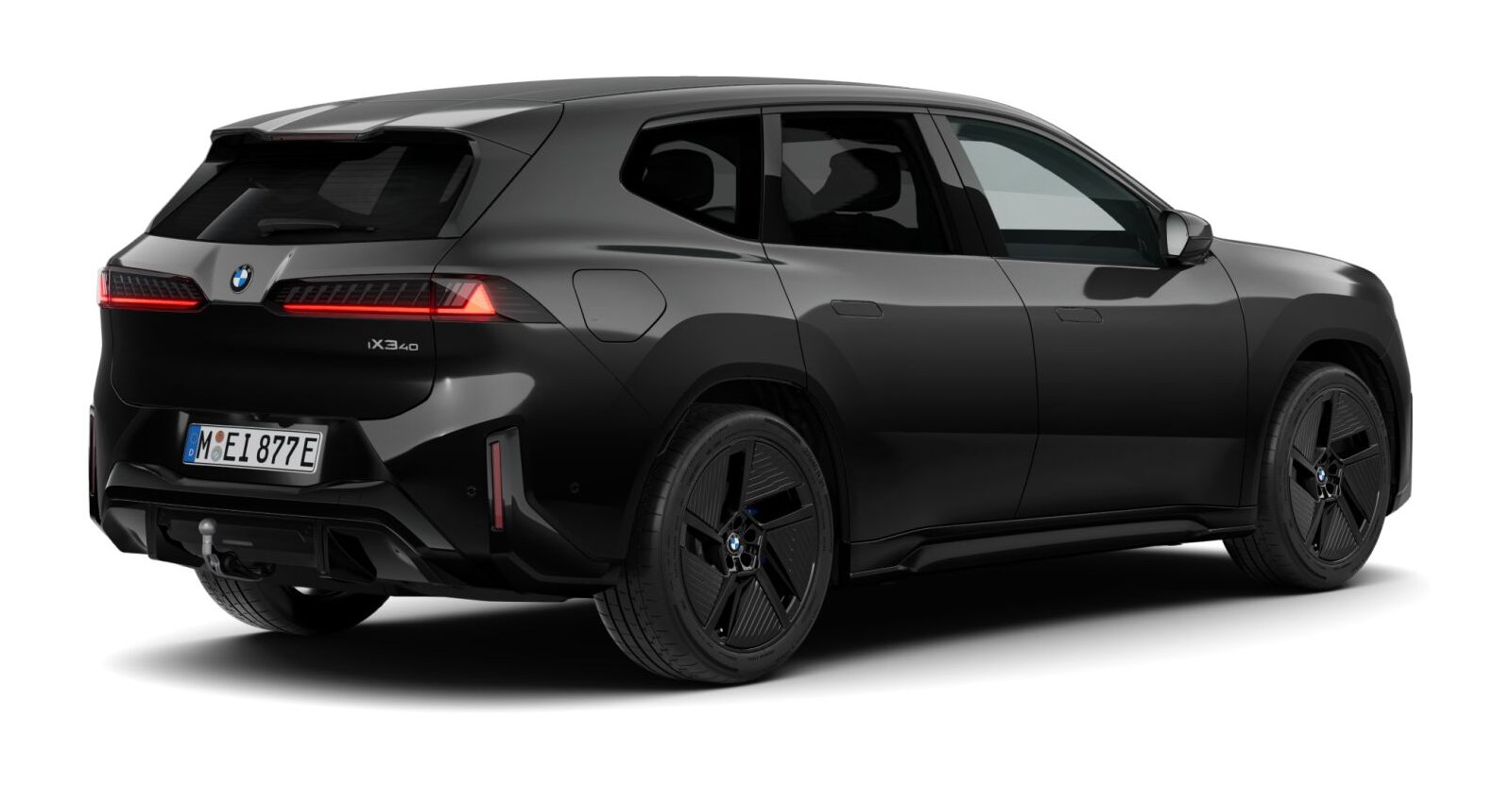 BMW BMW I in Schwarz von hinten