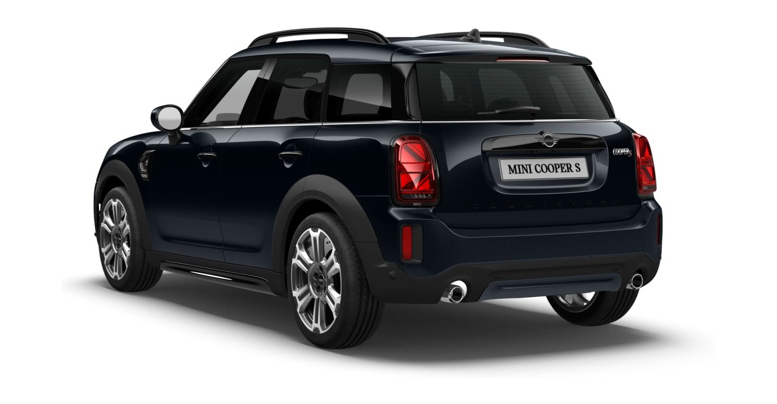 MINI MINI Countryman in Schwarz von hinten