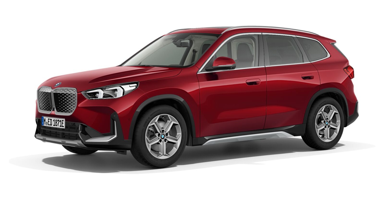 BMW BMW I in Rot von vorne