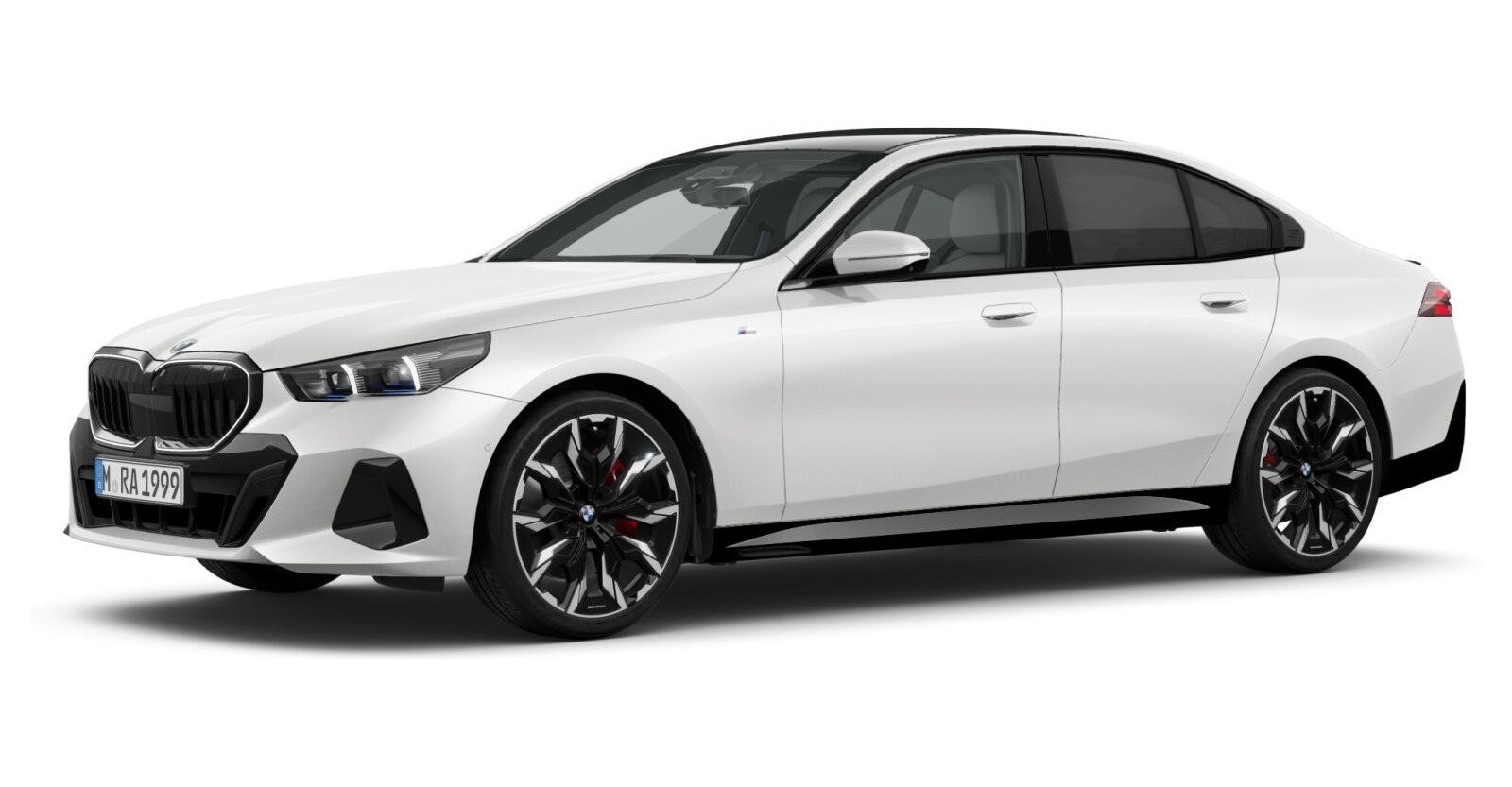 BMW BMW 5er in Weiß von vorne