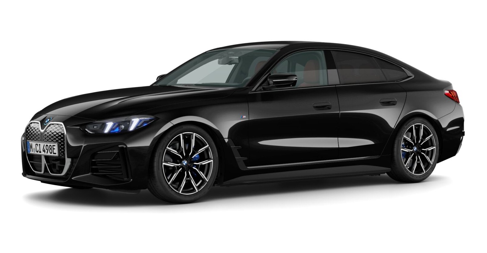 BMW BMW I in Schwarz von vorne BMW BMW I in Schwarz von vorne
