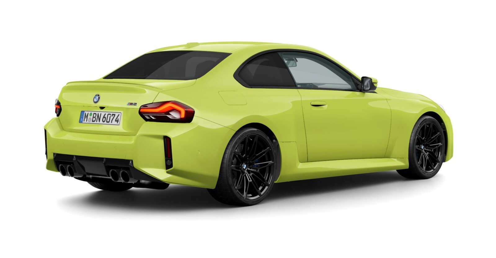 BMW BMW M in Gelb von hinten
