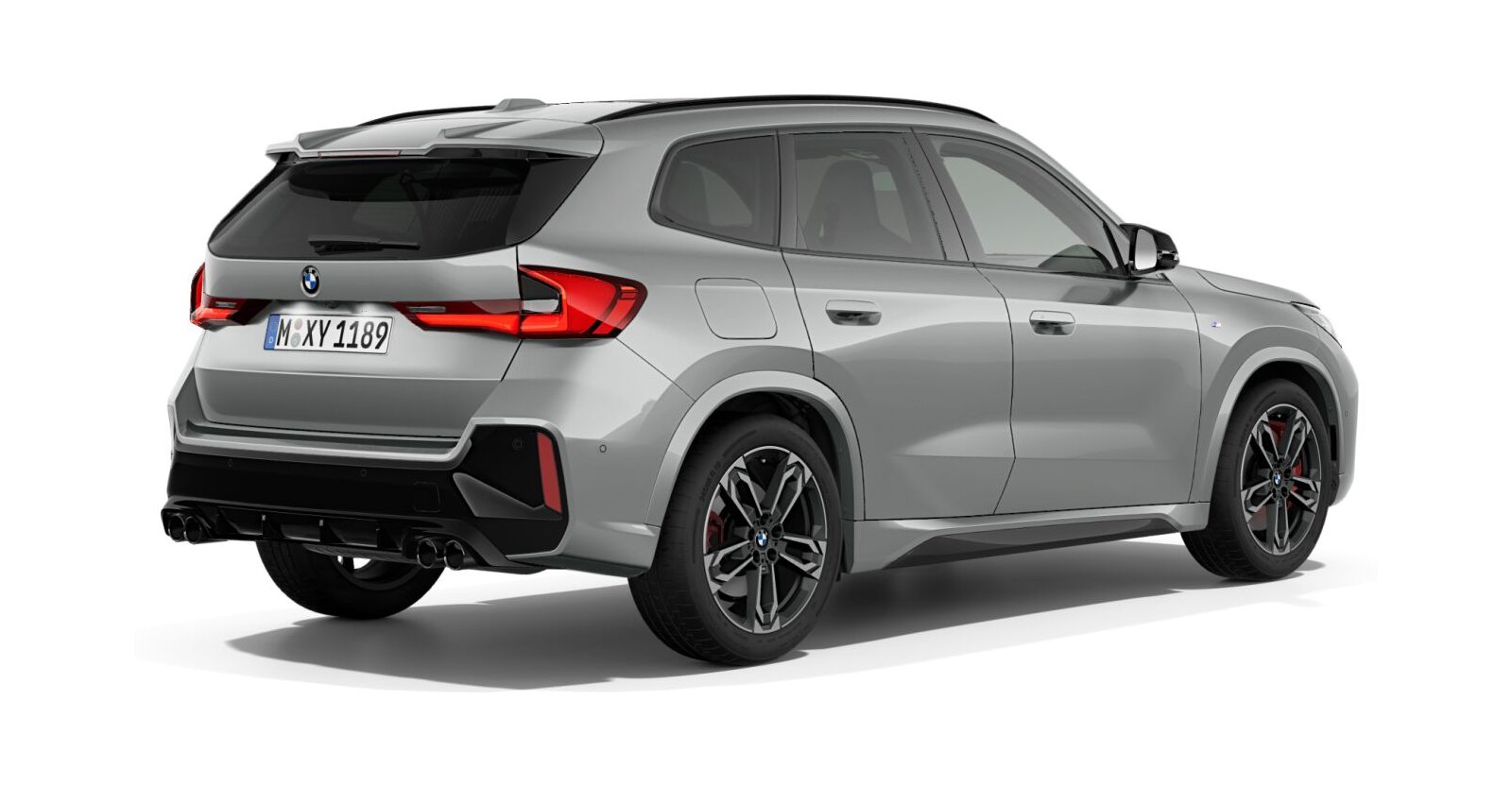 BMW BMW X in Grau von hinten