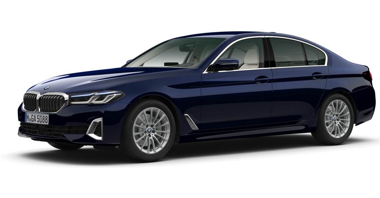 BMW BMW 5er in Blau von vorne BMW BMW 5er in Blau von vorne