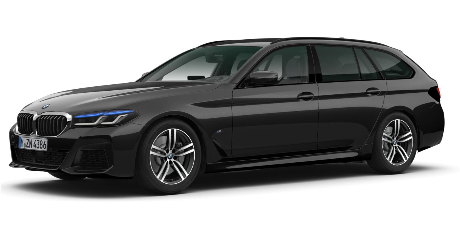 BMW BMW 5er in Schwarz von vorne BMW BMW 5er in Schwarz von vorne