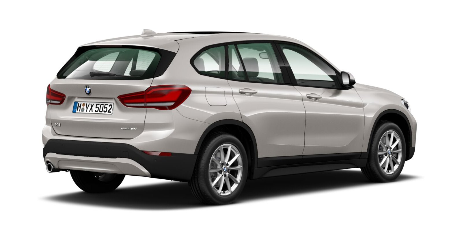 BMW BMW X in Silber von hinten