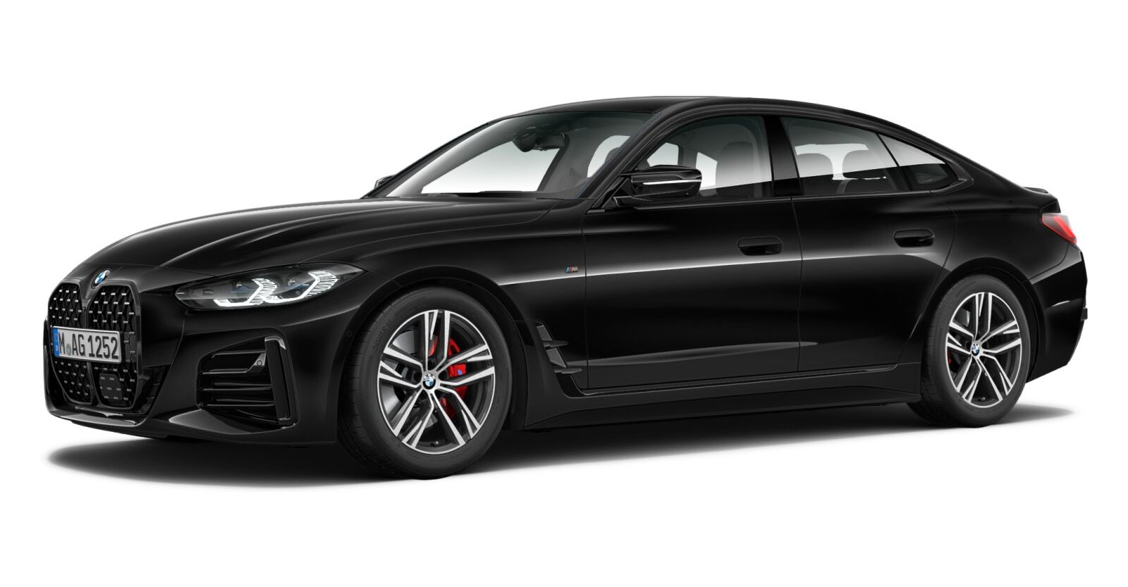 BMW BMW 4er in Schwarz von vorne BMW BMW 4er in Schwarz von vorne