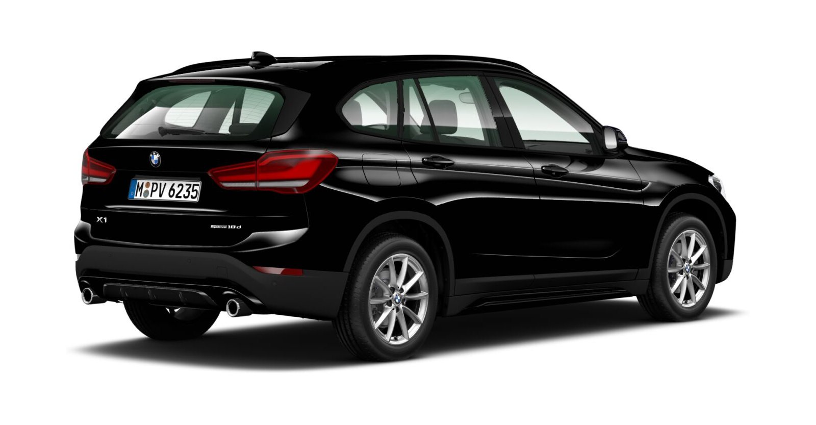 BMW BMW X in Schwarz von hinten BMW BMW X in Schwarz von hinten