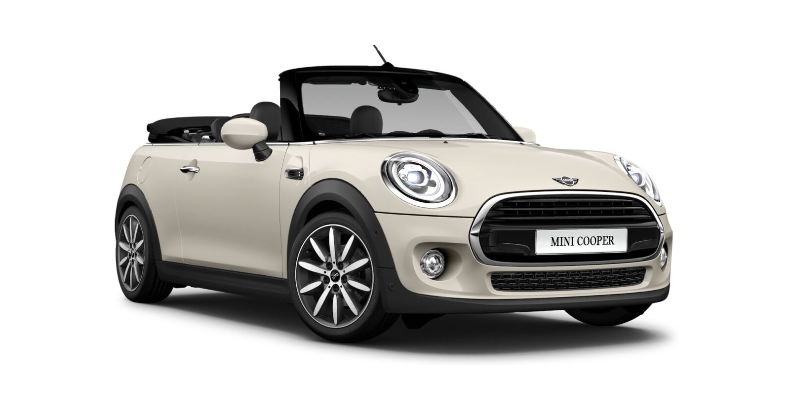 MINI MINI Cabrio in Weiß von vorne MINI MINI Cabrio in Weiß von vorne