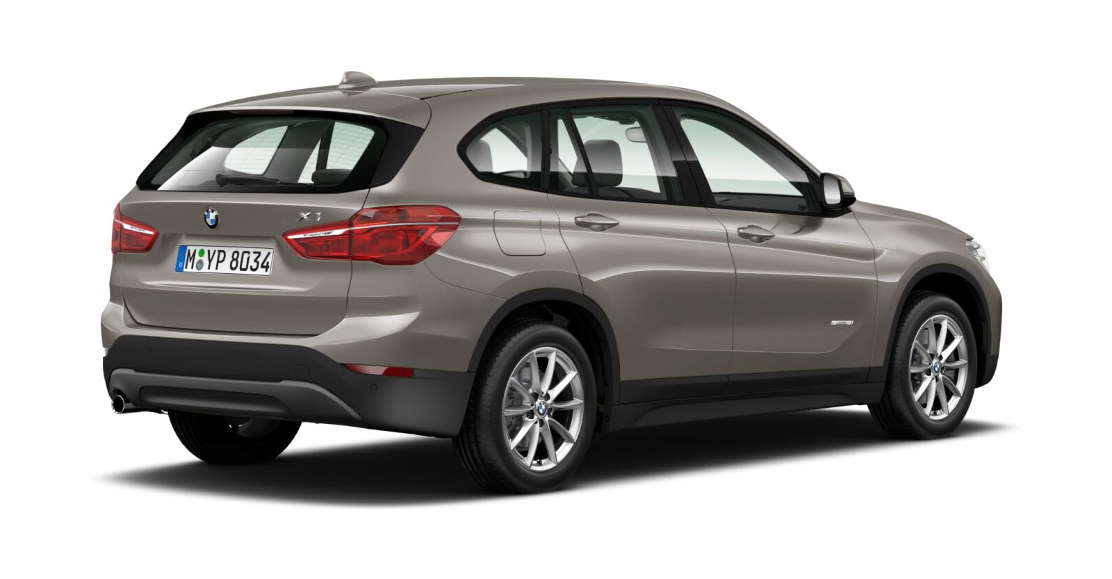 BMW BMW X in Silber von hinten BMW BMW X in Silber von hinten