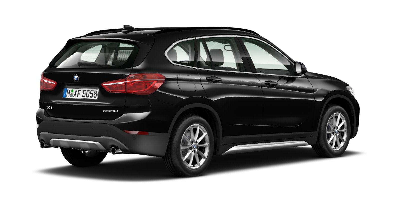 BMW BMW X in Schwarz von hinten BMW BMW X in Schwarz von hinten