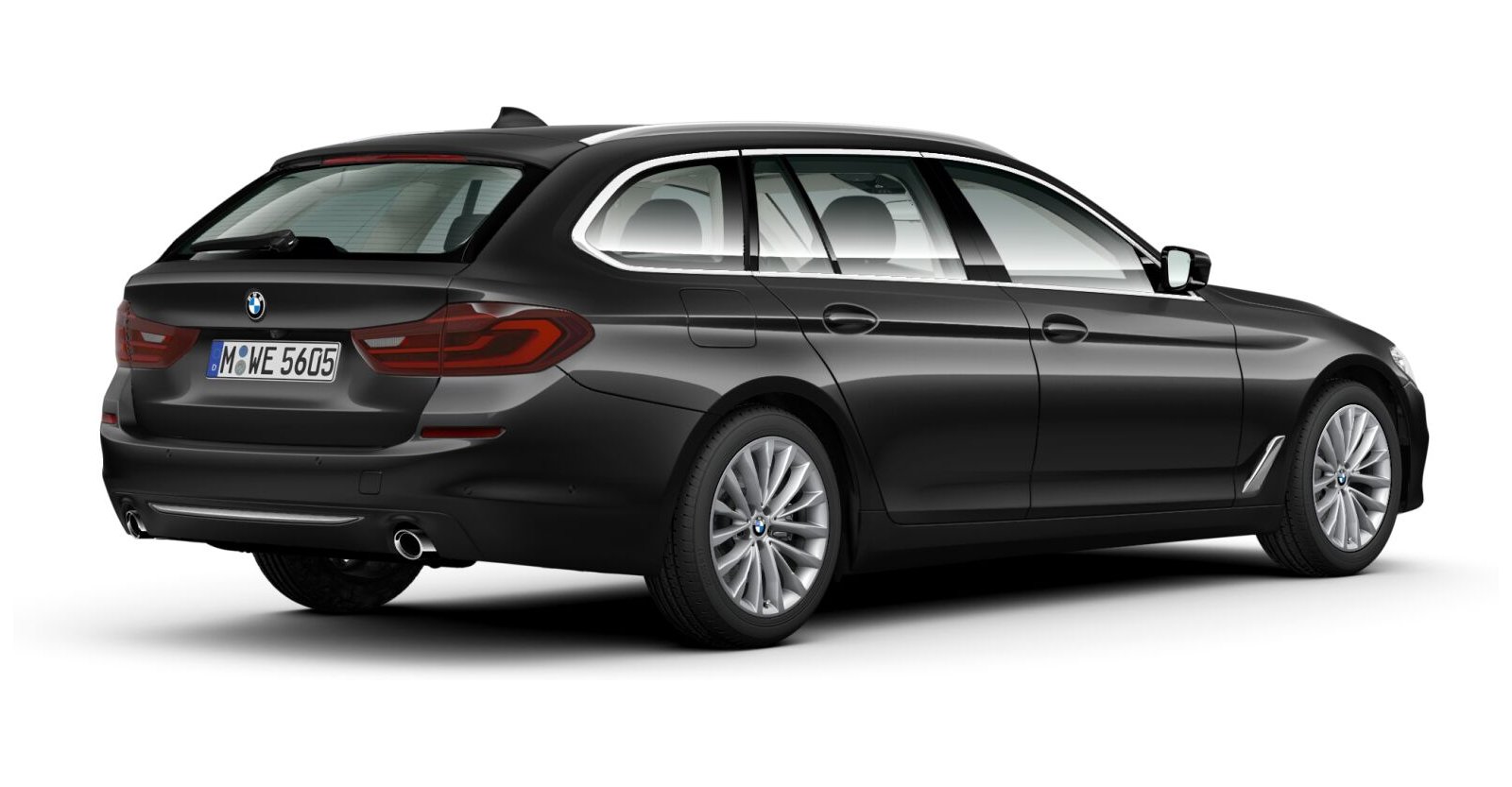 BMW BMW 5er in Grau von hinten BMW BMW 5er in Grau von hinten
