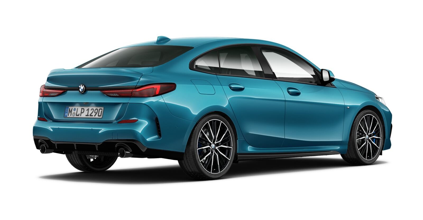 BMW BMW 2er in Blau von hinten