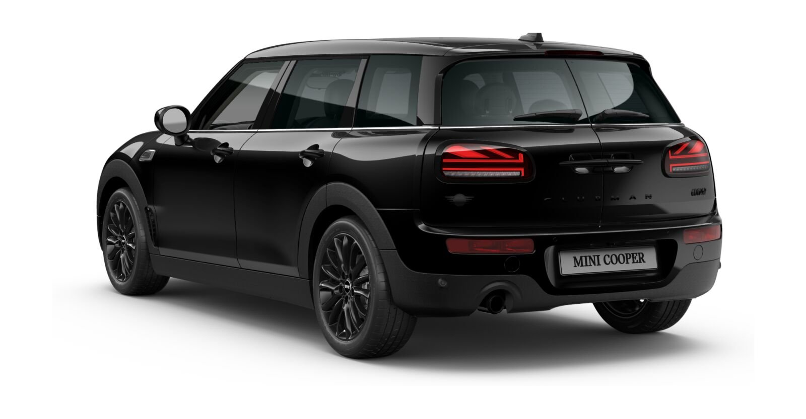 MINI MINI Clubman in Schwarz von hinten