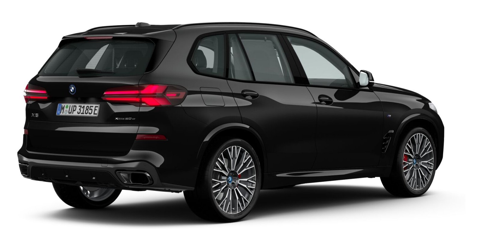 BMW BMW X in Schwarz von hinten