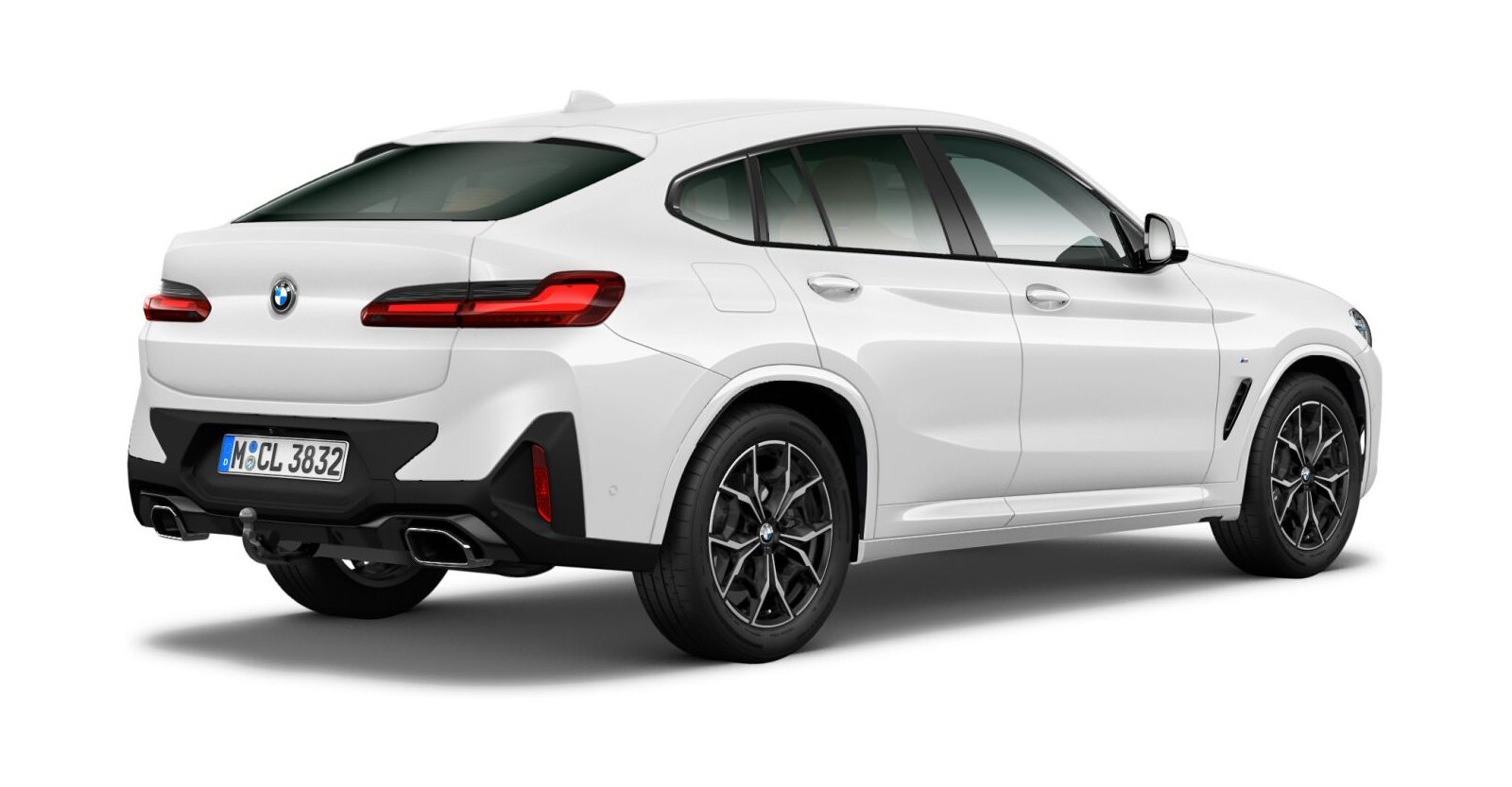 BMW BMW X in Weiß von hinten BMW BMW X in Weiß von hinten